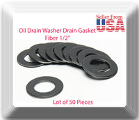 LOT OF 50 DP7515PK OIL DRAIN PLUG CRUSH WASHERS GASKETS 1/2" INCH FIBER