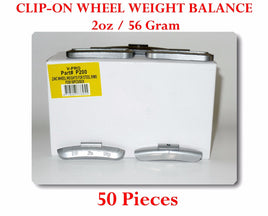 50 Pcs P Style Clip-on Wheel Weight Balance 2oz 56 gram P200 Lead Free