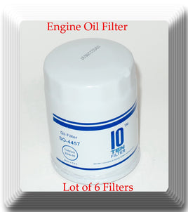 6 x SO4457 Oil Filter Fits Infiniti Mercury Nissan Subaru