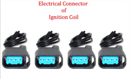 Set 4 x Electrical Connector of Ignition Coil UF311 Fits: Acura Honda 2002-2006