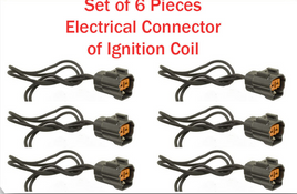 6 x Ignition Coil Connector Fits: OEM#LHE1510AA Jaguar Vanden Plas XJ6 XJR XJS