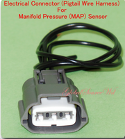 3 Blades Manifold Pressure MAP Sensor W/ Electrical Connector Fits: Mazda Subaru