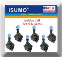 Set 6 of Ignition Coil Fits OEM#90919-02205 Toyota Supra 1993-1998 L6 3.0L 