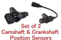 Set of 2 Camshaft & Crankshaft Position Sensor Fits: Dodge Hyundai Kia I4 1.6L