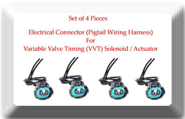 4x Connector of Variable Timing Solenoid Actuator L / R Sides Fits Lexus Toyota
