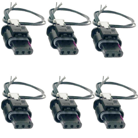 6 x Connector of Ignition Coil Fits: Edge F150 Fusion Continental MKX MKZ V6