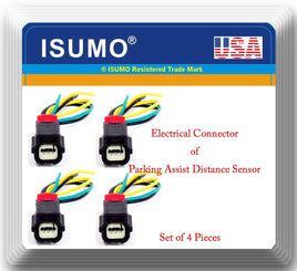 4 x Connector of Parking Assist Distance Sensor PPS46 Fits GM GMC 2013-2019