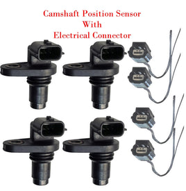 4 Engine Camshaft Position Sensor + Connector  Fits Infiniti & Nissan V6 3.5L