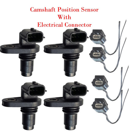 4 Engine Camshaft Position Sensor + Connector  Fits Infiniti & Nissan V6 3.5L