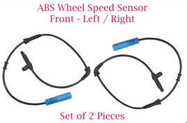 Set 2 ABS Wheel Speed Sensor Front - Right / Left Fits: Mini Cooper 2002 2008