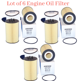 6x Oil Filter Fits Mercedes C63 AMG CL63 AMG CLK63 AMG CLS63 AMG CLS63 AMG S E63