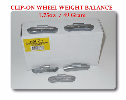 400 Pcs P Style Clip-on Wheel Weight Balance 1.75oz 49 gram  P175 Total 700 oz