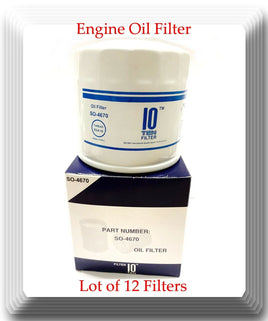 Lot of 12 SO4670 Engine Oil Filter Fits: Bobcat Freightliner IHC Cummins  Ford 