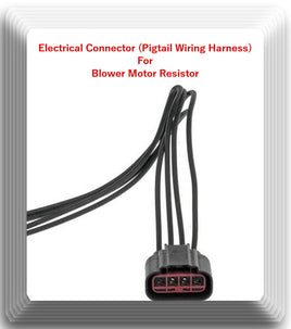 4 Wire Connector of HVAC Blower Motor Resistor RU792 Fits:Infiniti Nissan Suzuki