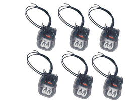 6x Fuel Injector Electrical Connector Fits Honda Odyssey Pilot Ridgeline V6 3.5L