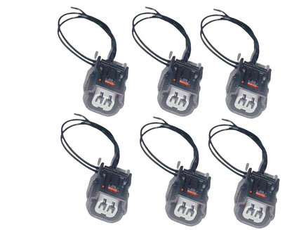 6x Fuel Injector Electrical Connector Fits Honda Odyssey Pilot Ridgeline V6 3.5L