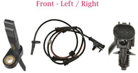 2 ABS Speed Sensor W/Electrical Connector Front Left Right Fits Infiniti M35 M45