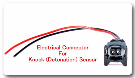 Set of 2) Knock (Detonation) Sensor W/ Electrical Connector Fits:Nissan Infiniti