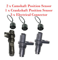 3 Pcs Camshaft / Crankshaft Position Sensor + Connectors Fits Tacoma 2016-2020