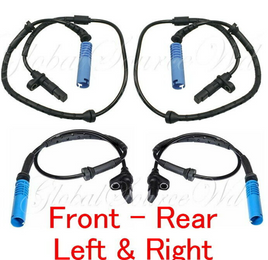 SET 4 ABS Wheel Speed Sensor Rear Left & Right Fits: BMW X5 2000-2003 