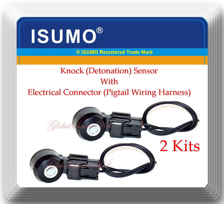 2 Pc Knock Sensor W/Connector Fits  BRZ Forester Impreza R Legacy Outback WRX &