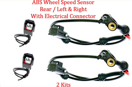 2x ABS Wheel Speed Sensor Rear L/R W/Connector Fits:Range Rover Evoque 2012-2016