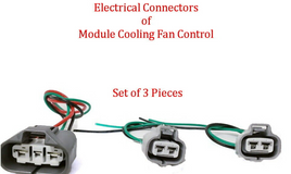 Set 3 Pcs Connectors of Module Cooling Fan Control Fit: Lancer Outlander Mazda 6