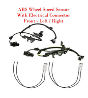 2 X ABS Wheel Speed Sensor & Connector Front-L/R Fits Sequoia 01-07 Tundra 00-06