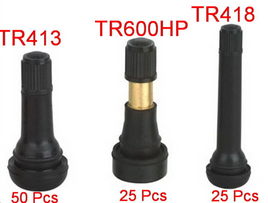 Tire Valve Stem Assortment 50 /TR413 50)(25 / TR418 )(25 / TR600HP Total 100 Pc