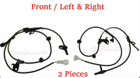 2 x ABS Wheel Speed Sensor +Connector Front-L/R For xD 2008-2009 Yaris 2006-2011