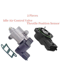 2 Pcs Idle Air Control Valve & TPS Sensor Fits Kia Soul 2010-2011