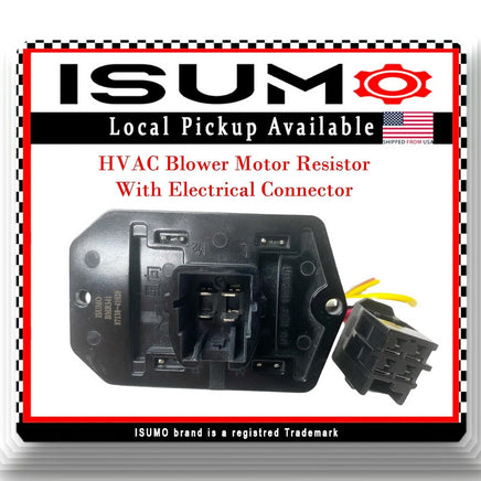 4 Blades Blower Motor Resistor W/Connector Fits Toyota Yaris 2014-2019 l4 1.5L