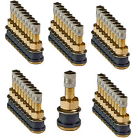 50 x TR501 Straight Brass Tubeless Truck Tire Valve  0.625 Dia , 1.5" Length