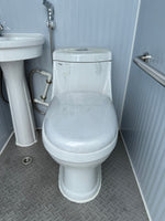 Dual Stall Portable Restroom Outdoor Mobile Toilet 2 Sink Bathroom & Accessories