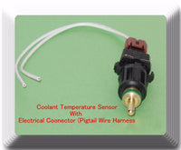 Coolant Temperature Sensor W/ Pigtal Connector For: TX128 Most BMW L4 V6 V8 V12