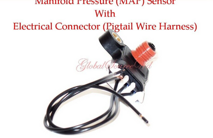 Manifold Absolute Pressure (MAP) Sensor & Connector Fit Forenza Reno 2004-2008