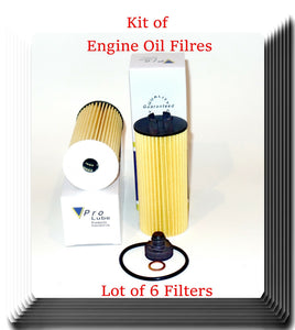 6 x Engine Oil Filter Fits: OEM# 11428570590 BMW 220I I8 X1 X2 Mini Cooper 14-20