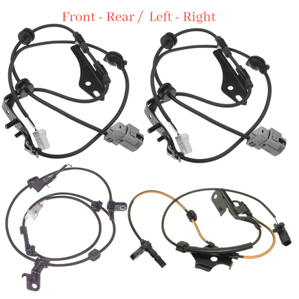 2x ABS Wheel Speed Sensor Front+ x2 Rear harness L/R Fits Toyota Prius 2010-2015