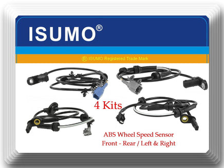 Set 4 ABS Wheel Speed Sensor Front-Rear Left & Right Fits Nissan Quest 2004-2005