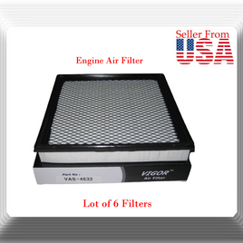 Lot of 6 x  Engine Air Filter  SA4632 Fits Ford Thunderbird Cougar 1989-1997