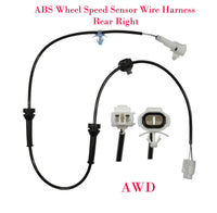 2 xABS Wheel Speed Sensor Wire Harness Rear L/R  Fits Suzuki SX4 2007-2013 AWD