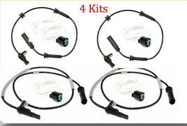 4 x ABS Wheel Speed Sensor W/Connectors Front-Rear L/R Fits BMW 2 3 4 2012-2021
