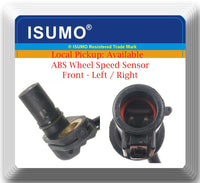 2 ABS Wheel Speed Sensor Front L / R For: F150 2005-2008 MARK LT 2006-2008 4WD