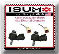 Set of 2 Knock Sensor W/Connectors Fits GM GMC Hummer Isuzu Saab 2003-2006 