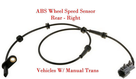 ABS Wheel Speed Sensor Rear Right Fits:47900-9CA6A Nissan Frontier 2005-2019 MT