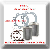 6 Kits of Auto Trans Filter Kit HF35153 Fits: For Vehicles With Allison Trans