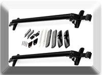 Aluminum CarTop Luggage Roof Rack Cross Bar Carrier Adjustable 100-110cm W/Locks