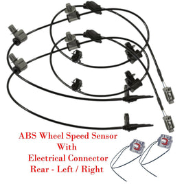 2 x ABS Wheel Speed Sensor + Connectors L/R  Rear Fits V Crosstrek Forester