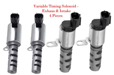 4 x VVT Variable Valve Timing Solenoid W/Connectors Exhaust & Intake For Subaru