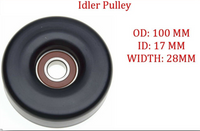 2 Pcs , Belt Tensioner & Idler Pulley for Saturn S Series SL SC SW 1.9L